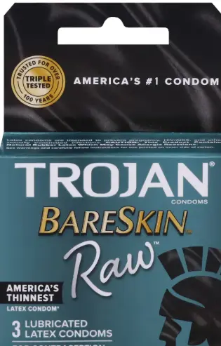 [Trojan Bareskin Grey 6-3ct] Trojan Bareskin Raw 6-3ct