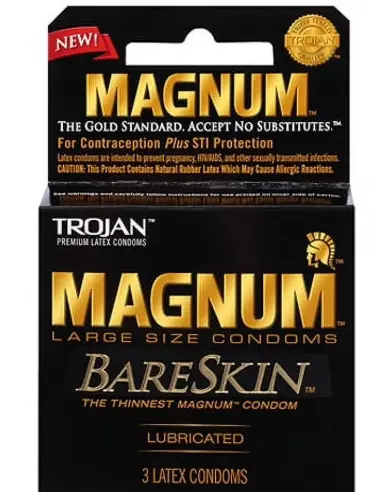 [Trojan Magnum Bareskin Large 6-3ct] Trojan Magnum Bareskin Large 6-3ct