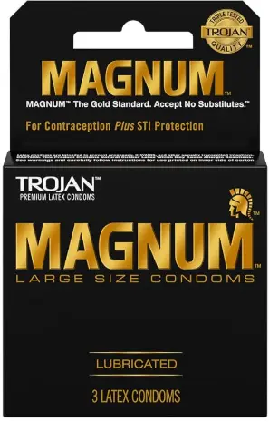 [Trojan Magnum Large Lubricated 6-3ct] Trojan Magnum Large Lubricated 6-3ct