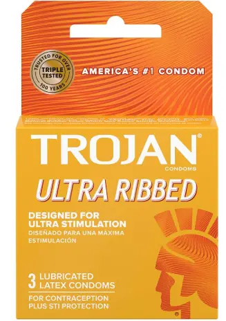 [Trojan Ultra Ribbed 6-3ct] Trojan Ultra Ribbed 6-3ct