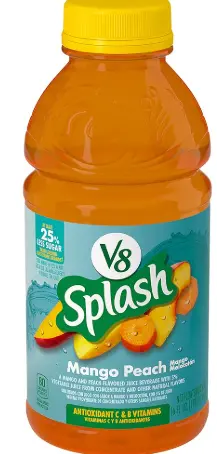 [V8 - 16 Oz Bottle Splash Mango Peach] V8 - 16 Oz Bottle Splash Mango Peach