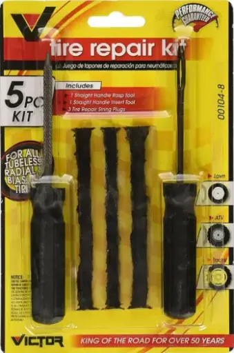 [Victor 7 PC Heavy Duty Tubeless Tire Kit with 5 Pc Strings] Victor 7 PC Heavy Duty Tubeless Tire Kit with 5 Pc Strings