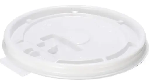 White Tearback Coffee Cup Lid