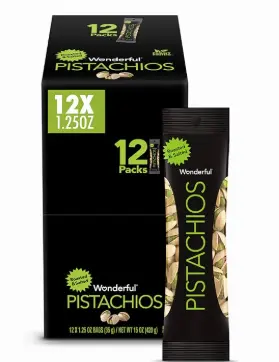 [Wonderful Pistachio Roasted & Salted 12-1.25oz] Wonderful Pistachio Roasted & Salted 12-1.25oz