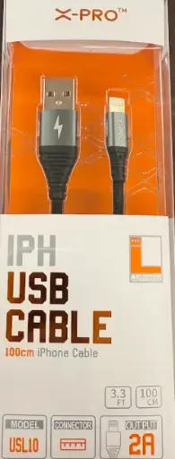 [X-Pro IPhone Usb Cable 100cm Premium Quality] X-Pro USL10 IPhone Usb Cable 100cm Premium Quality