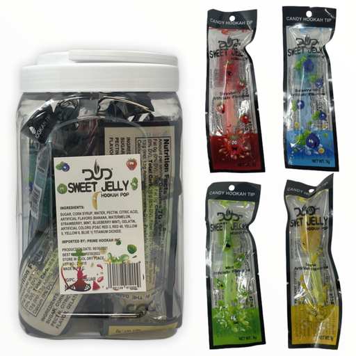 [INTREF0000340] DUD SWEET JELLY HOOKAH POP 25 PIECES PER JAR