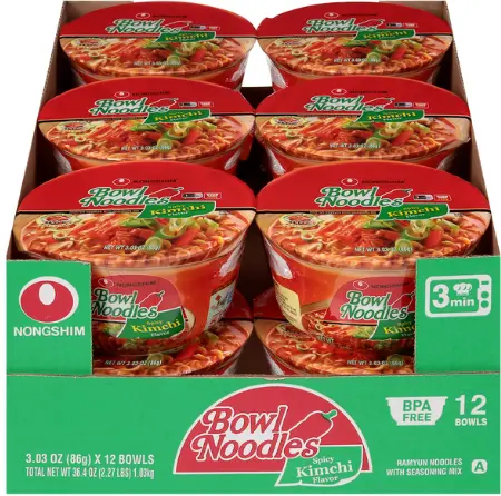 NongShim Bowl Noodle Spicy Kimchi