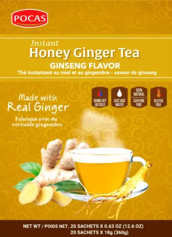 Pocas Honey Ginger Ginseng 20 CT
