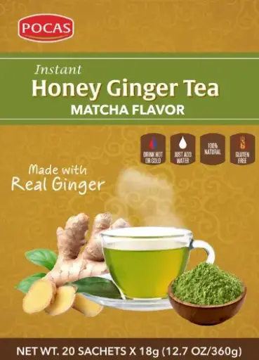 Pocas Honey Ginger Tea Matcha 20 CT