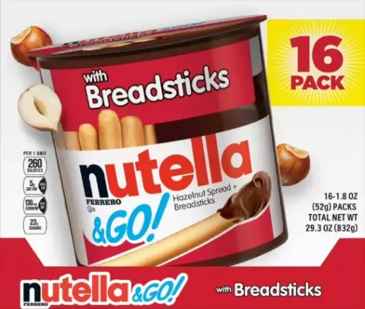 Nutella Go With Breadsticks Ferrero 16-1 Oz