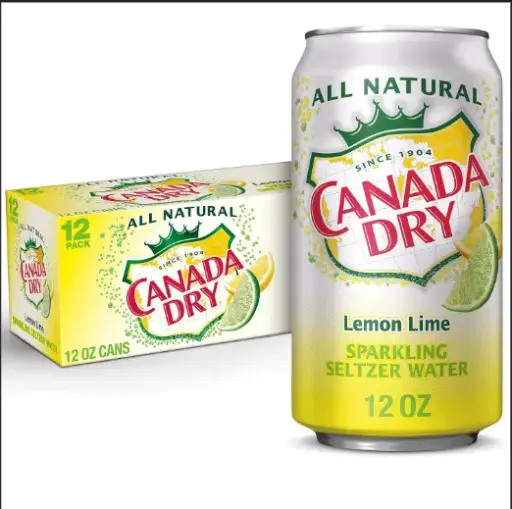 CANADA DRY SELTZER LEMON LIME CAN 12-12OZ