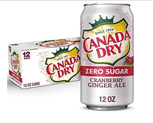 CANADA DRY ZERO CRANBERRY GINGER ALE 12-12OZ