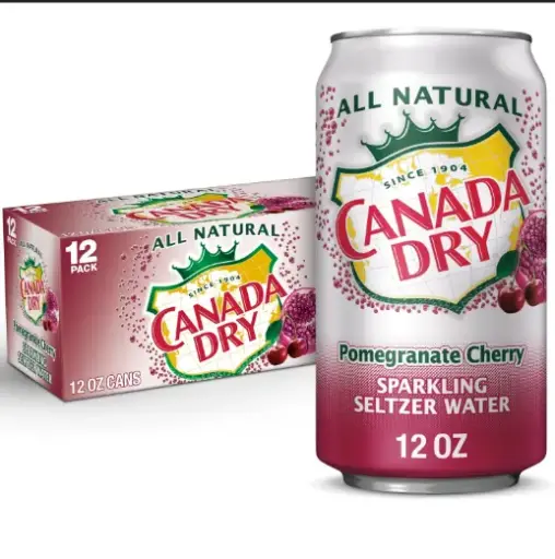 CANADA DRY SELTZER POMEGRANATE CHERRY CAN 12-12OZ