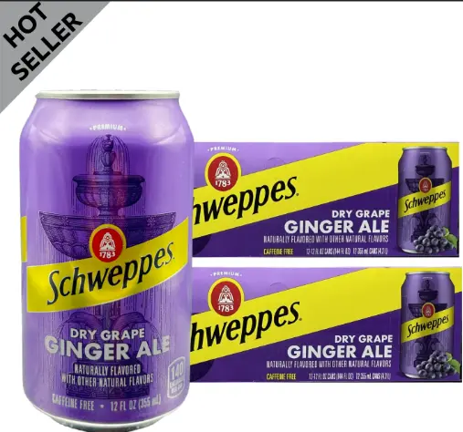 Schweppes Ginger Ale Grape 12-12OZ
