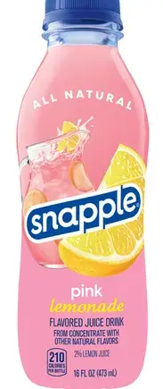 Snapple 16 Oz Bottle pink lemonade