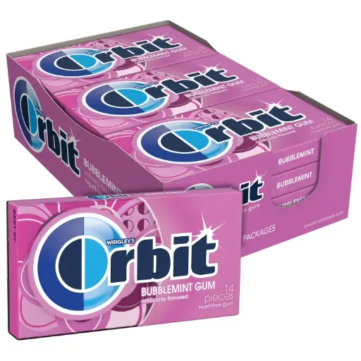 ORBIT GUM BUBBLE MINT 12-14 CT