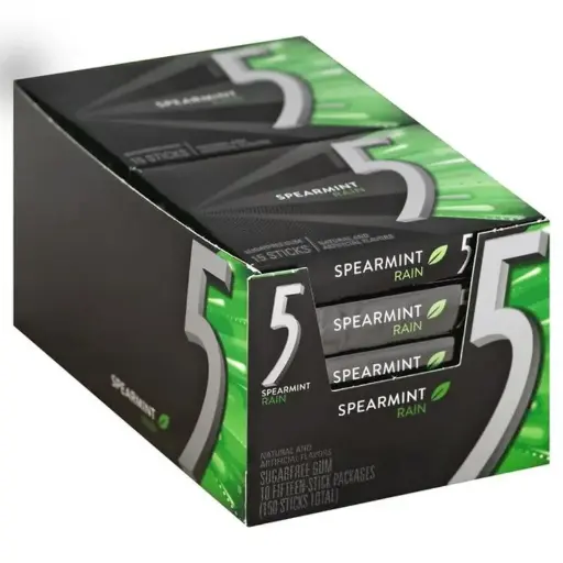5 GUM SPEARMINT RAIN 12-15 CT