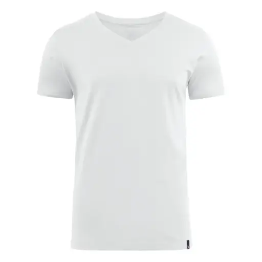GEMROCK V-NECK WHITE M 6 CT
