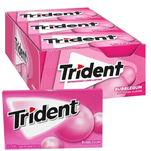 TRIDENT VP BUBBLEGUM 12-14 STICK