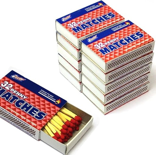 [SUNLIT-11926] SUNLIT MATCHES STRIK ON A BOX 72 PACKAGE OF 10 BOX (120 BOX OF AMTCHES)