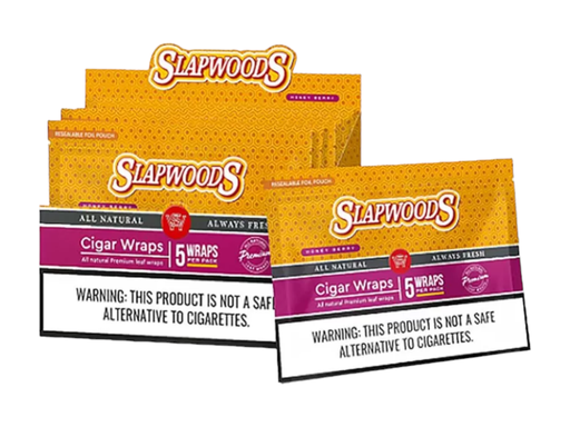 [SLAPWO-20641] SLAPWOODS NATURAL CIGAR WRAPS 5CT BOX OF 10